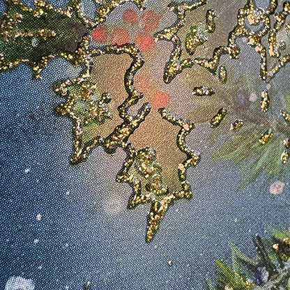 Igel und Rotkehlchen - Postkarte von Ileana Oakley