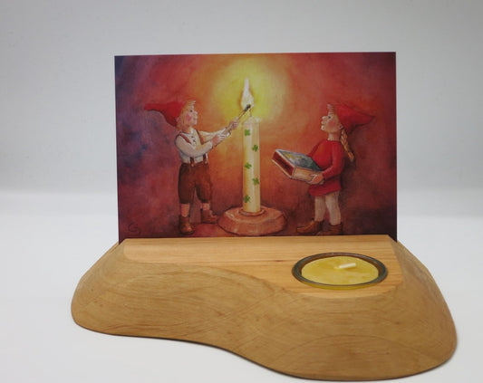 Waldorf Cardholder with Candle