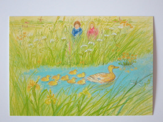 Ententeich - Postkarte - Jahreszeitentisch - Märchen - Waldorf - Art. SOPK259