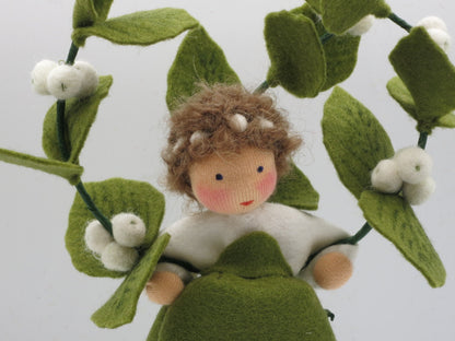 Schneebeere - handgerfertigte Blumenkinder für den Jahreszeitentisch - Art. HE57