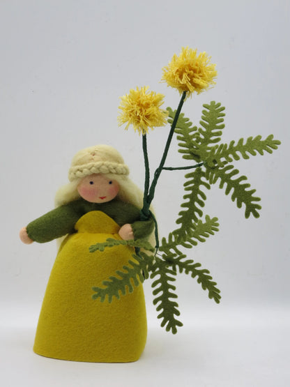 Mimose gelb - Blumenkind für den Jahreszeitentisch -  Art. FR44