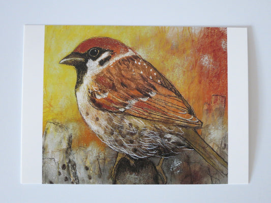 Spatz - Postkarte  - Waldorf Art.Nr.PKFR64