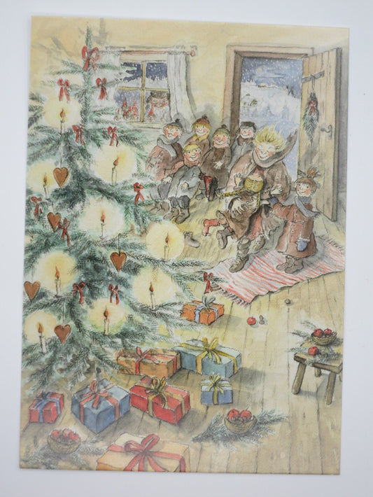 Die Weihnachtsüberraschung - Postkarte - Weihnachten Art.Nr.PKWei3