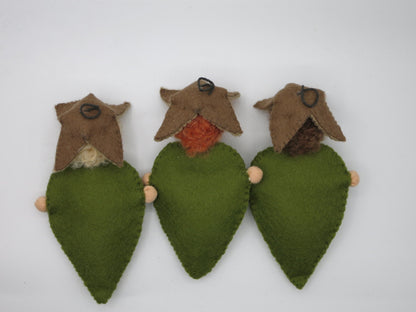 Buchenblätter-Kinder -  handefertigte Blumenkinder - Art. HE31