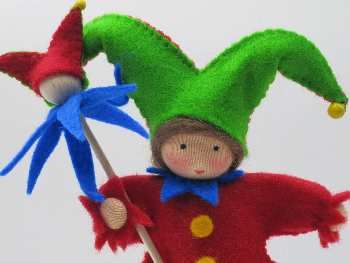 Harlekin - Narr - Fasching - Blumenkind für den Jahreszeitentisch - Art. FR42