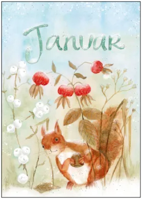 Januar - Monatspostkarte  - Waldorf Art.Nr.PKWI261
