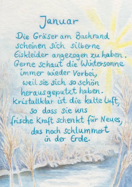 Januar  - Monatspostkarte Art.PKWI303