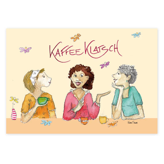 Kaffeeklatsch - Postkarte  - Art.Nr. PKGR116
