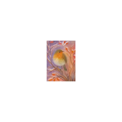 Lauschendes Rotkehlchen  - Postkarte - Waldorf Art.Nr. PKWI74