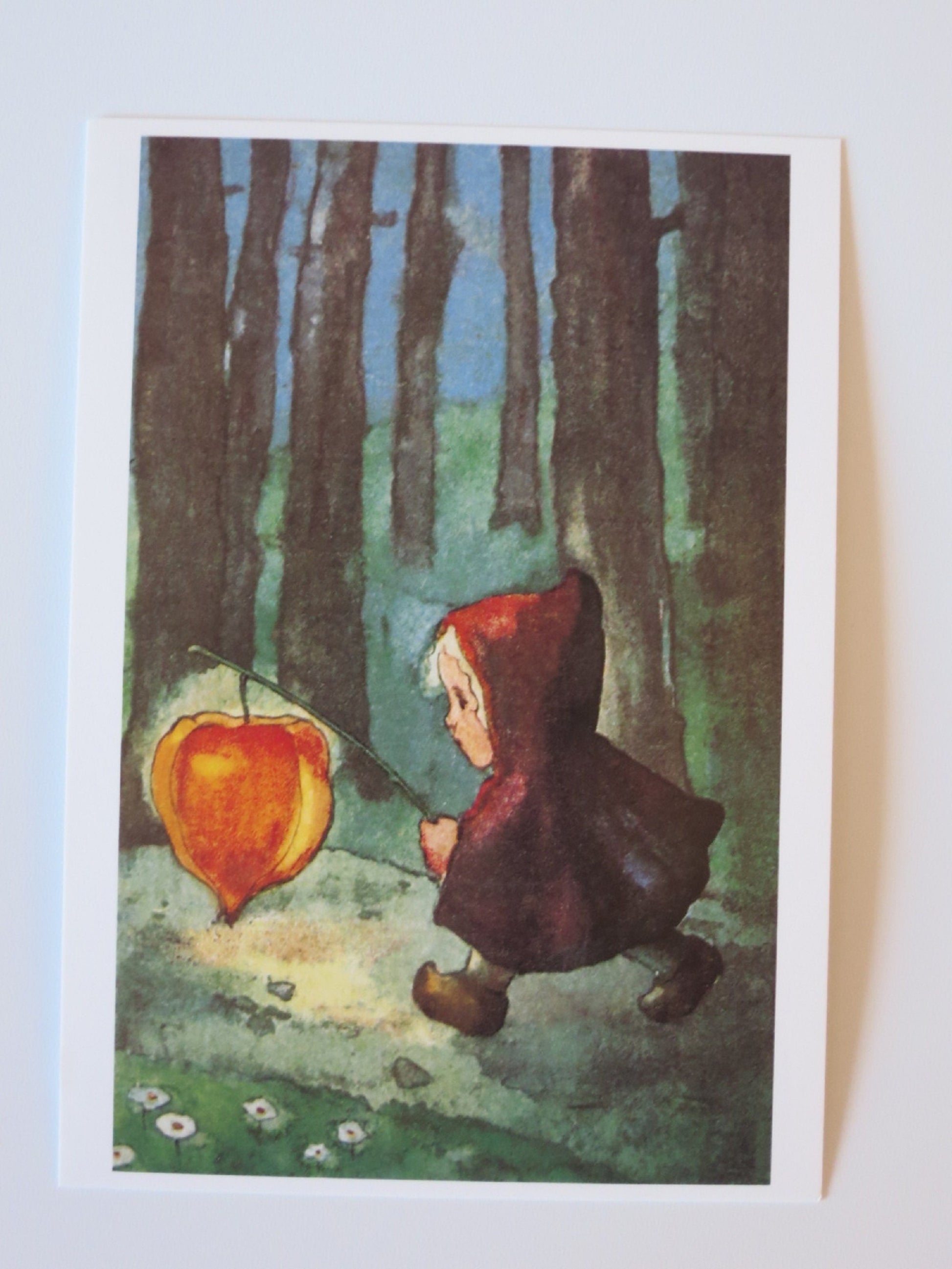 Postkarte Leuchte mir Laternchen, Detailansicht, Mili Weber, Art. PKHE102
