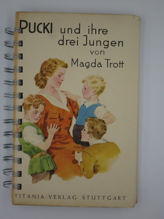 Notizbuch aus altem Kinderbuch NB3 als Tagebuch