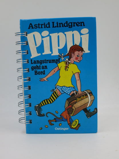 Notizbuch aus Kinderbuch Pippi Langstrumpf , 80 Seiten