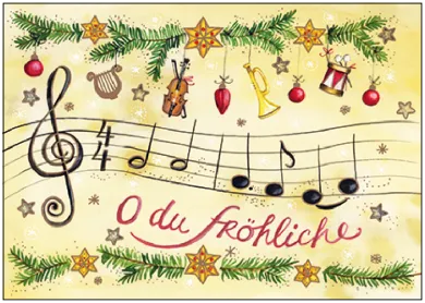 O du fröhliche- Postkarte - Art.Nr PKWei110