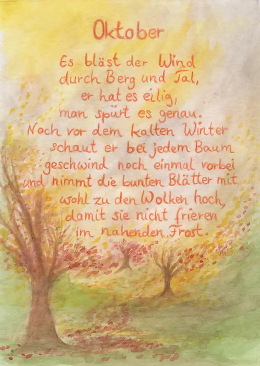 Oktober - Monatspostkarte Art.PKHE219