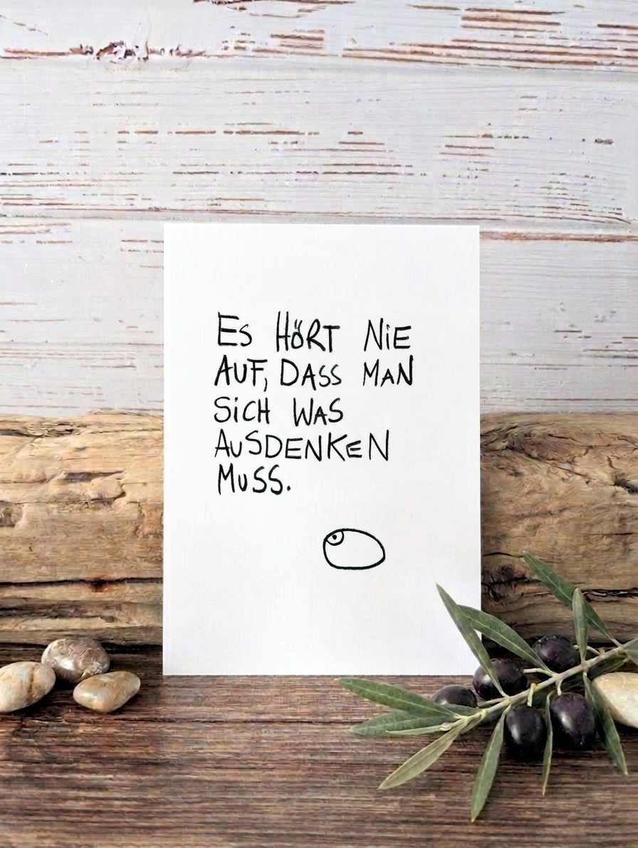Postkarte Denksport, Grußkarte von Edition Gute Geister