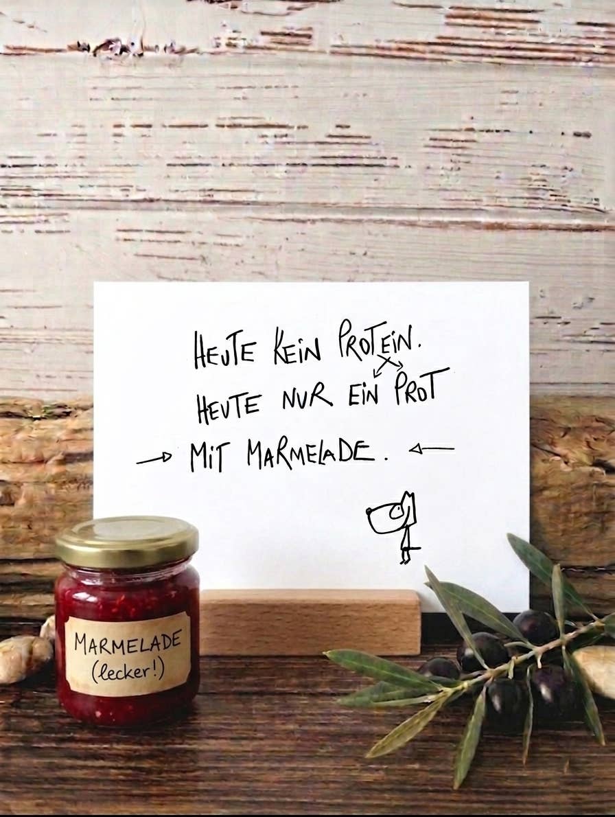 Postkarte Nur ein Prot mit Spruch von Edition Gute Geister