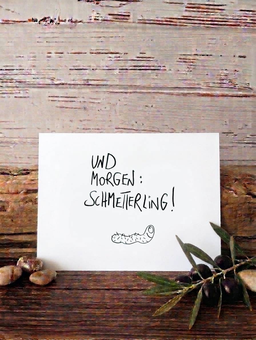 Postkarte Schmetterling, Grußkarte von Edition Gute Geister