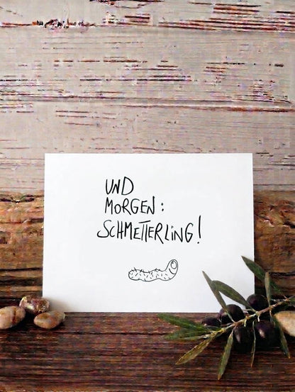 Postkarte Schmetterling, Grußkarte von Edition Gute Geister