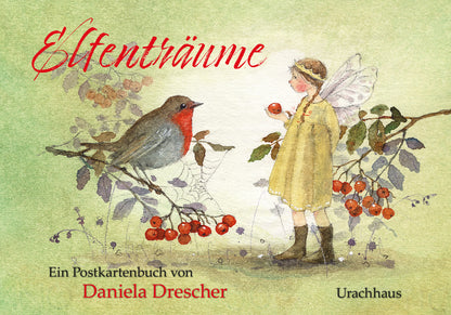 Postkartenbuch Elfentraeume Daniela Drescher - 15 Postkarten mit Elfen und Voegeln