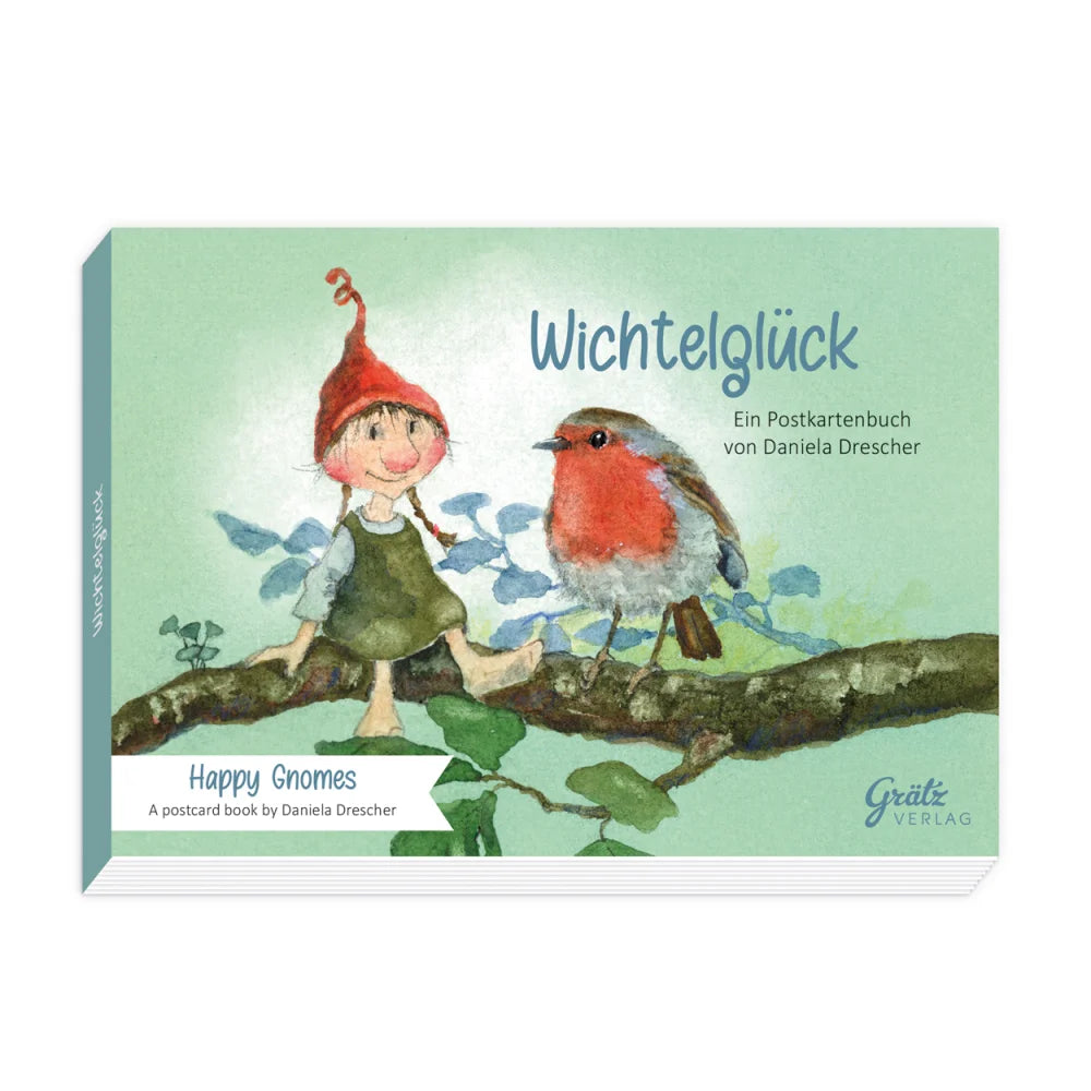 Postkartenbuch Wichtelglueck Daniela Drescher - 15 Wichtel-Postkarten mit Voegeln