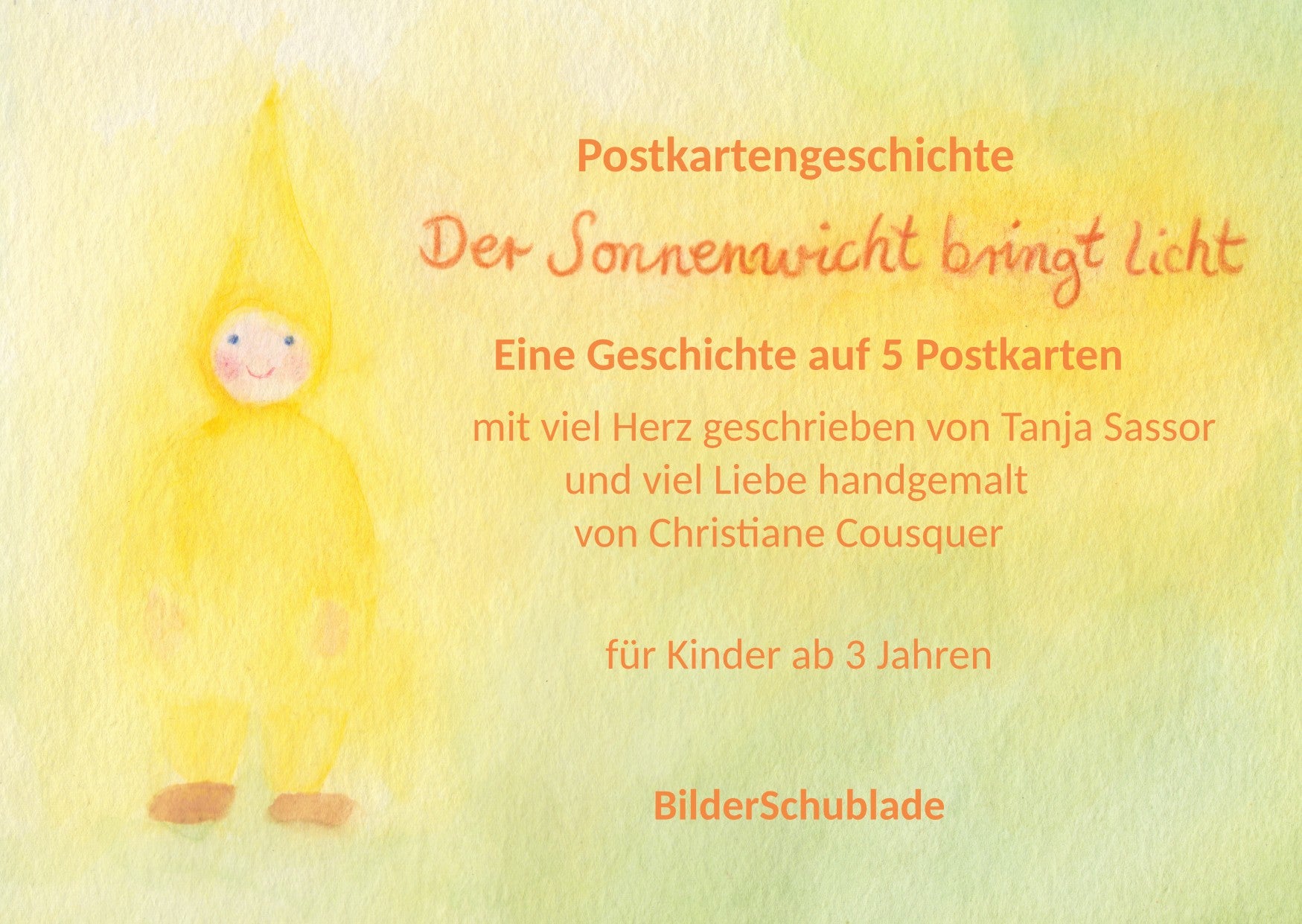 Postkartengeschichte Der Sonnenwicht bringt Licht - 5 Postkarten BilderSchublade