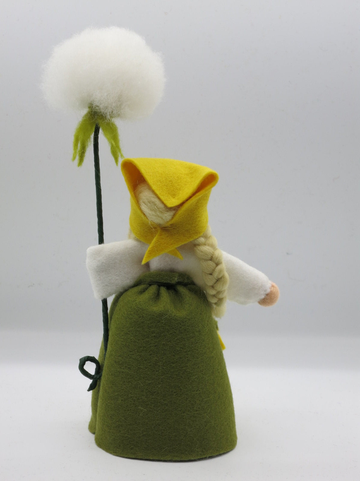 Zwei Pusteblume-Blumenkinder mit Blickrichtung links und rechts, weißer flauschiger Samenstand