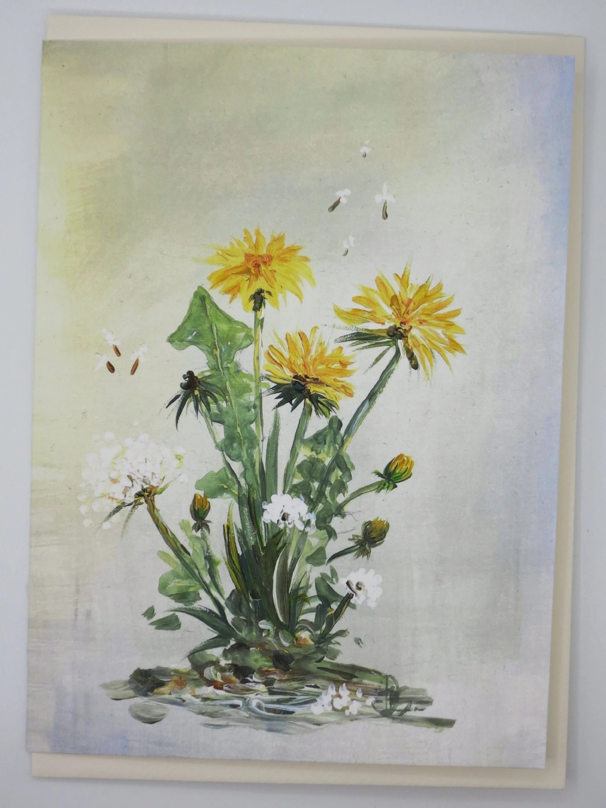 Doppelkarte Pusteblume mit Löwenzahn – PKGR90
