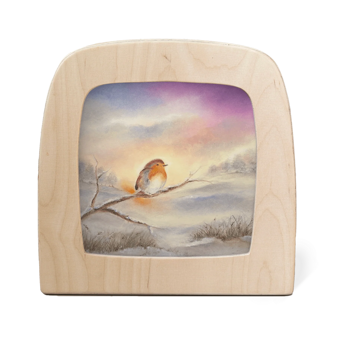 Winter Rotkehlchen - Motiv für die Toverlux Lampe - MO102