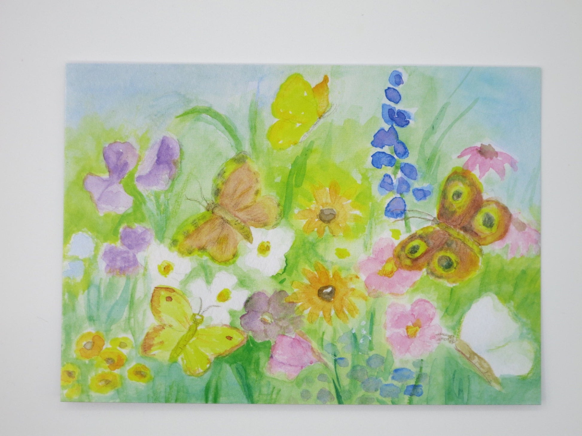 Schmetterlinge – Waldorf Postkarte von Dorothea Schmidt für den Jahreszeitentisch im Frühling