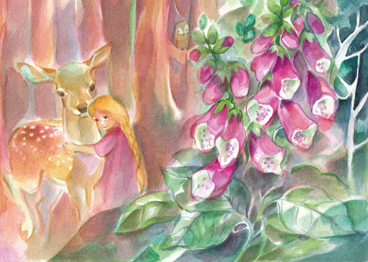 Schneewittchens Kindheit - Postkarte - Art.Nr.PKSO313