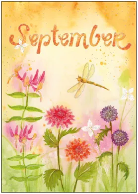 September - Monatspostkarte - Waldorf Art.Nr.PKHE180