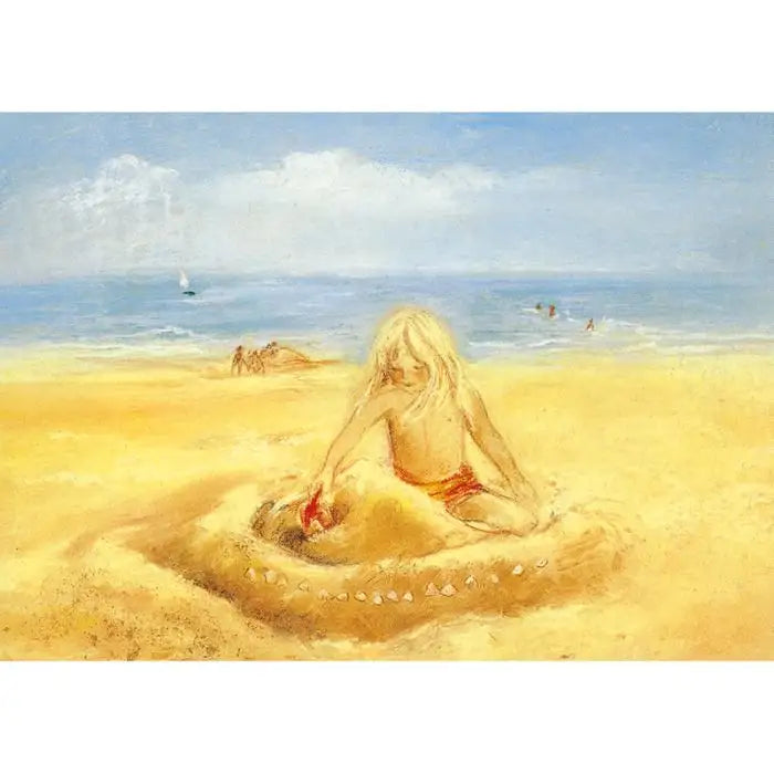 Am Strand - Postkarte - Waldorf  Art.Nr PKSO205