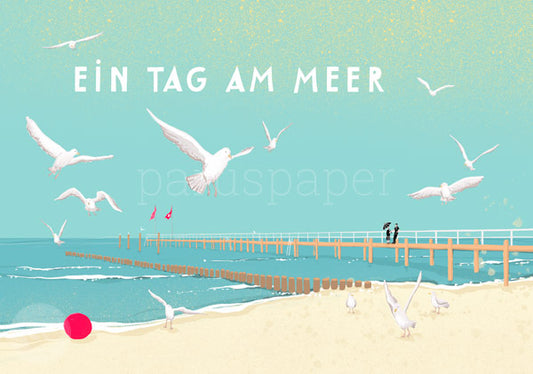 Ein Tag am Meer - Postkarte - Waldorf Art.Nr.PKSO276