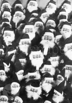 Versammlung der Weihnachtsmänner - Postkarte - Weihnachten Art.Nr PKWei96