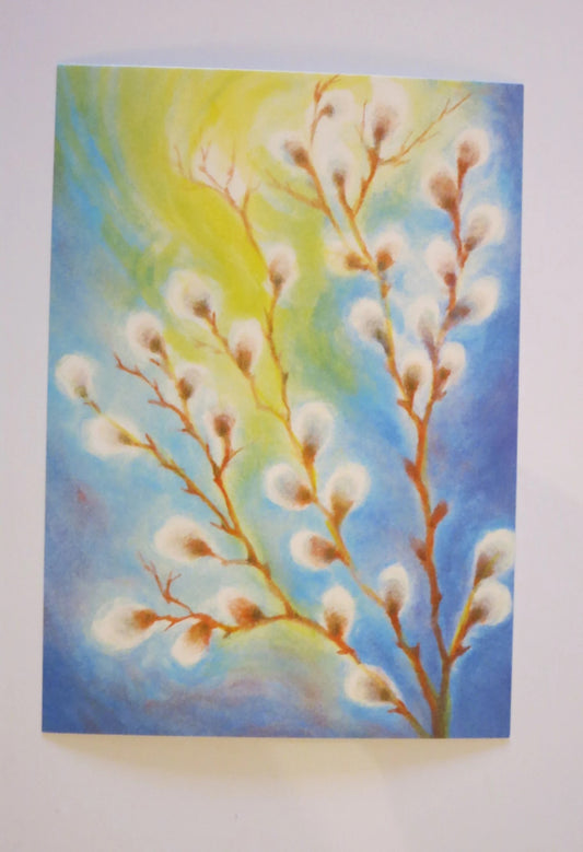 Weidenkätzchen  -Postkarte -  Waldorf  Art.Nr.PKFR69