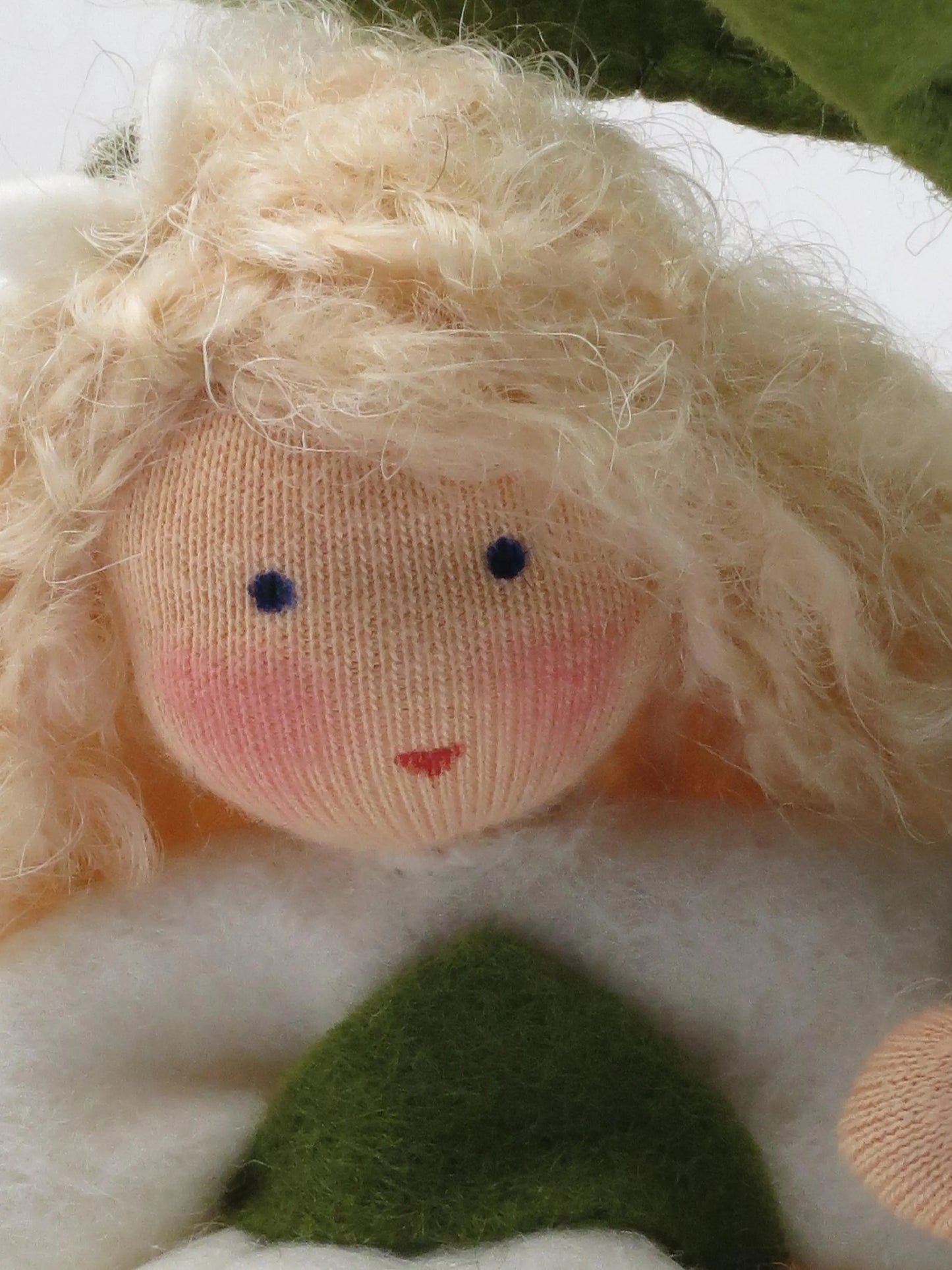 Weihnachtsstern weiß Blumenkind Nahaufnahme Gesicht, Art. WI17
