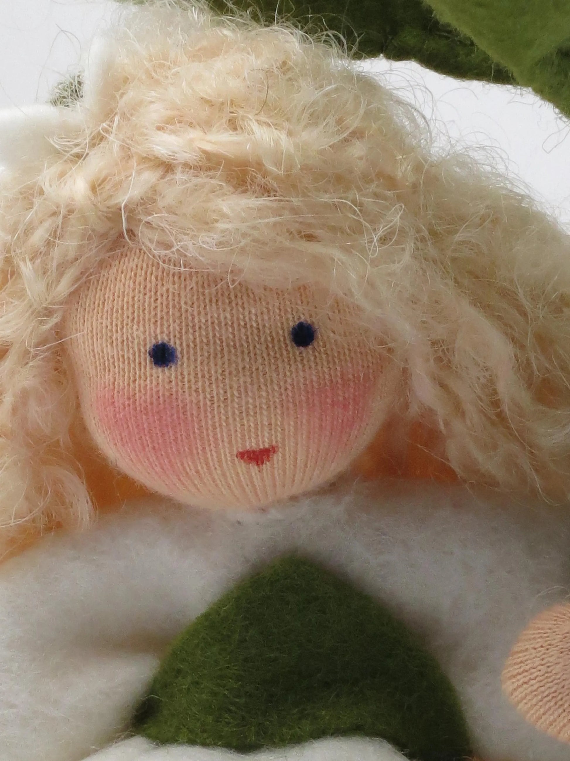 Weihnachtsstern weiß Blumenkind Nahaufnahme Gesicht, Art. WI17
