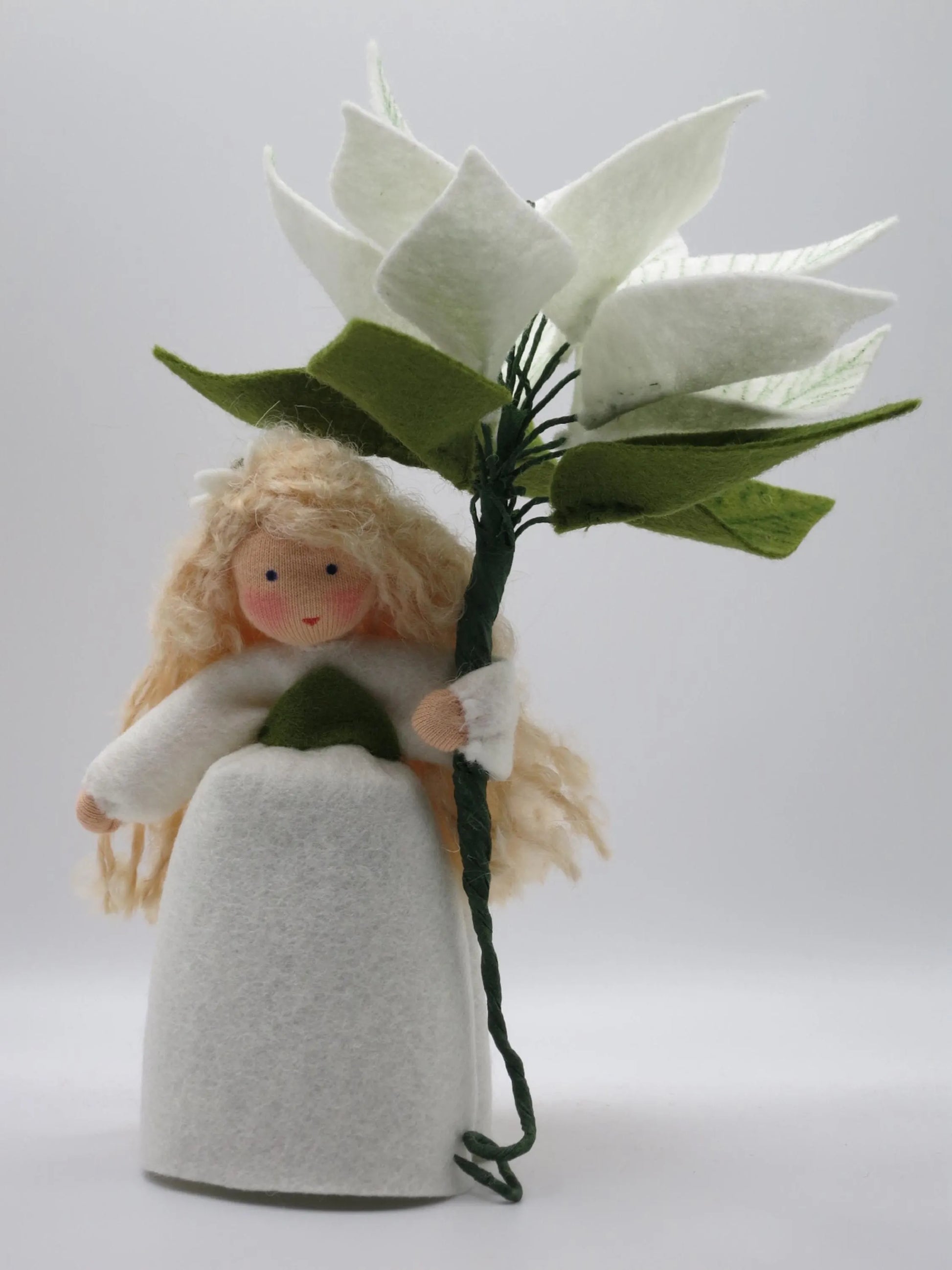 Weihnachtsstern weiß Blumenkind Porträt mit blondem Haar, Art. WI17