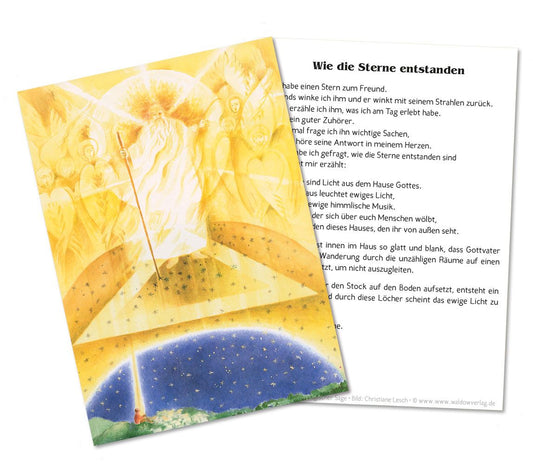 Wie die Sterne entstanden - Verschickgeschichte - Postkarte Art.PKWI236