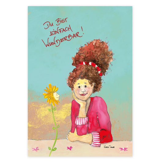 Du bist einfach Wunderbar - Postkarte  - Art.Nr. PKGR122