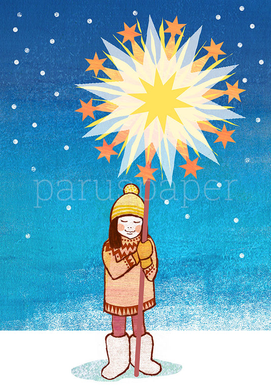 Zauberstern - Postkarte - Weihnachten Art.Nr PKWei38