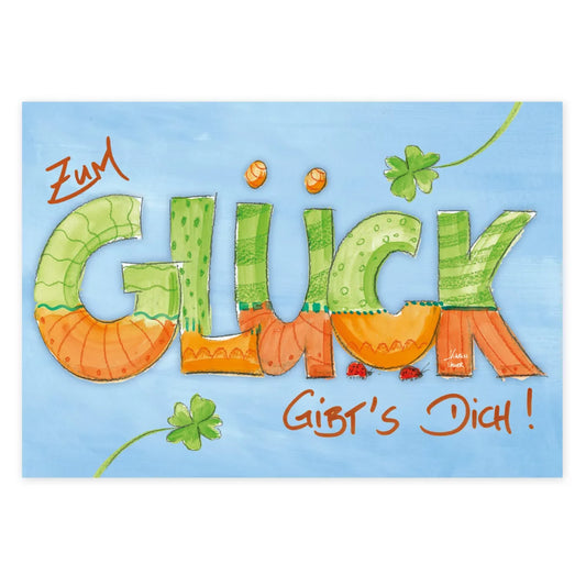 Zum Glück gibts Dich - Postkarte  - Art.Nr. PKGR121